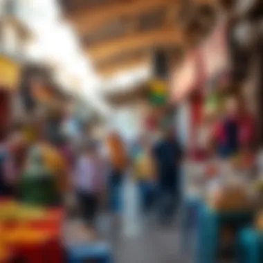 Vibrant Market Life in سوق شرق A bustling market scene in سوق شرق highlighting the lifestyle and cultural offerings.