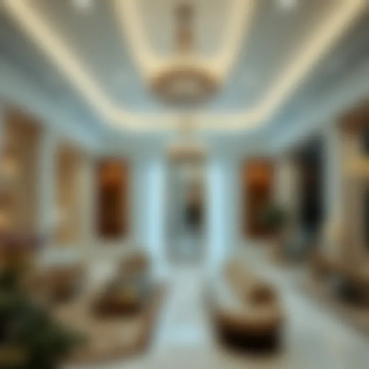 Luxury Redefined: Interiors of Dubai's Finest Hotels Luxurious interior of a high-end hotel in Dubai