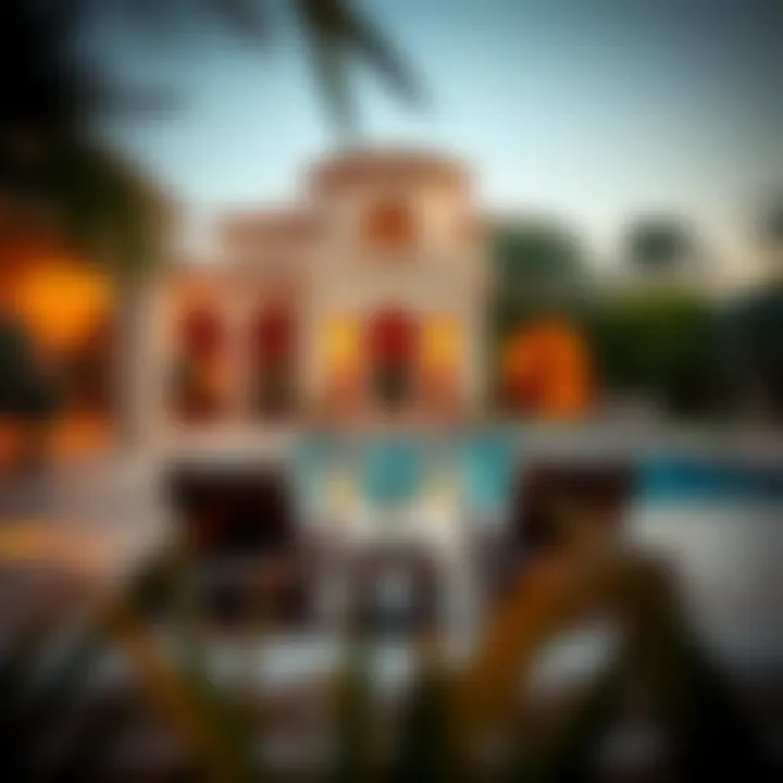 Lavish Amenities of Dubai Mansions Lavish amenities including a private pool and garden in a Dubai mansion