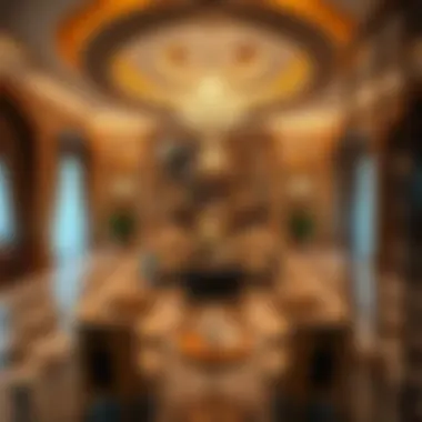 Opulent Design of Dubai Mansion Luxurious interior of a Dubai mansion showcasing opulent design
