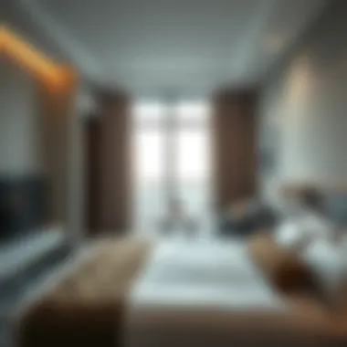 Modern amenities in a Dubai Marina hotel room