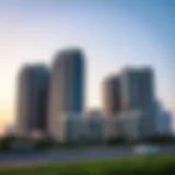 Luxurious high-rise buildings in Mayak, Dubai skyline