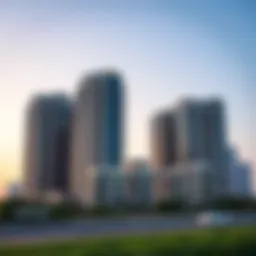 Luxurious high-rise buildings in Mayak, Dubai skyline