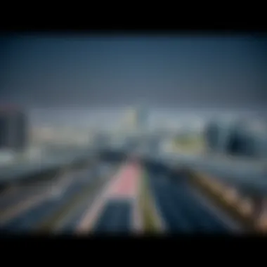 Modern Infrastructure of Mussafah Modern infrastructure in Mussafah with roads and transportation systems