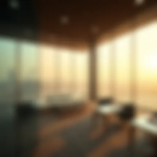 Architectural Innovation of One Zabeel Architectural detail of One Zabeel site offices showcasing innovative design