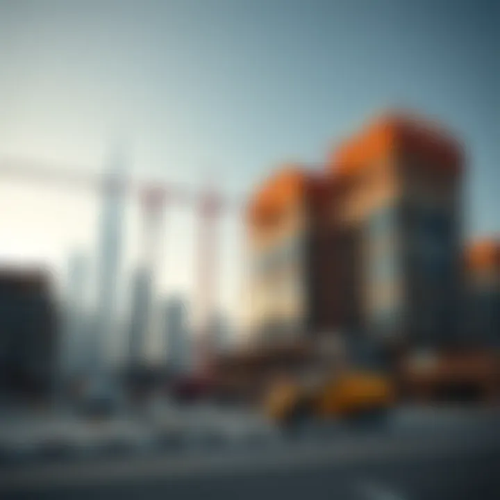 Engineering Advances in One Zabeel Construction Construction progress of the One Zabeel project illustrating engineering advancements