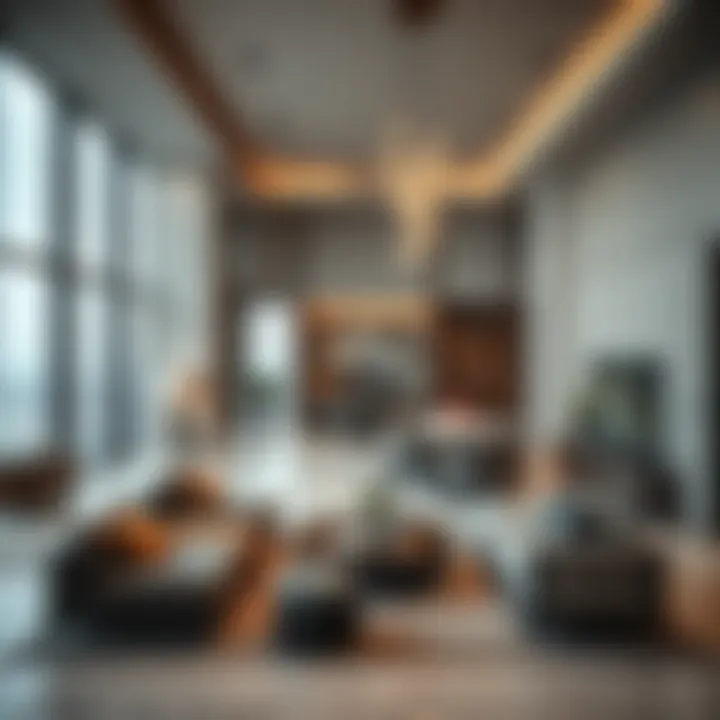 Interior design showcasing luxury elements in the Onyx Tower