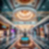 Luxurious interior of a high-end mall in Dubai