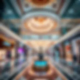 Luxurious interior of a high-end mall in Dubai
