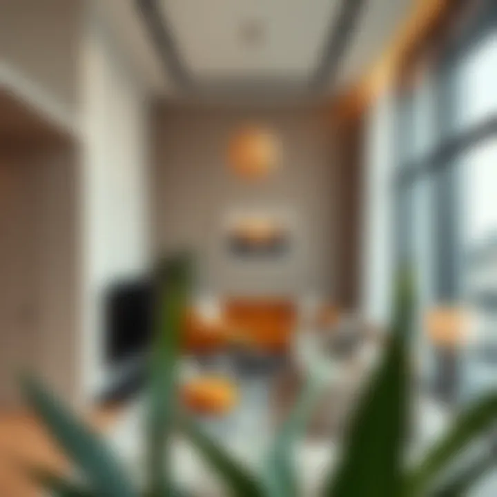 Interior Luxury of Sama Townhouses Luxury interior design elements within a Sama townhouse, representing comfort and style for modern living