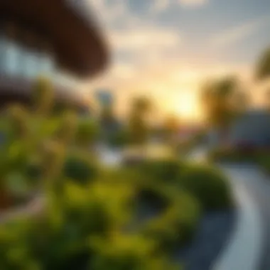 Sustainable features of MIRAQL Garden highlighting eco-friendly initiatives