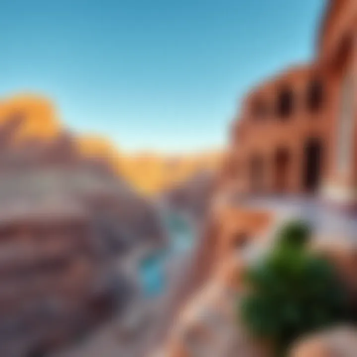 Scenic Views of Wadi Hatta Panoramic view of Wadi Hatta landscape