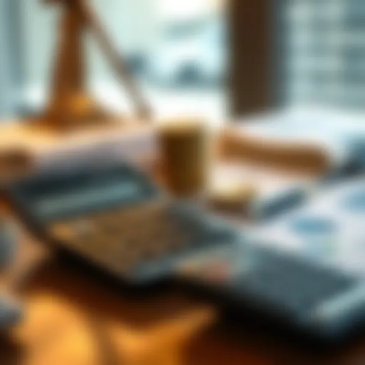 Navigating Currency Conversion Calculations Calculator and financial documents on a desk