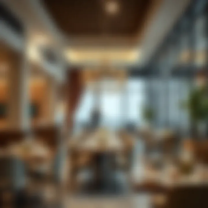 Dining area showcasing affordable meal options in Satwa