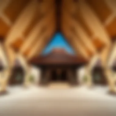 Cultural pavilion showcasing global heritage