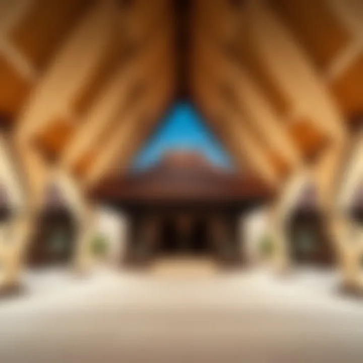 Cultural pavilion showcasing global heritage