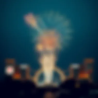 Dazzling fireworks display over Global Village