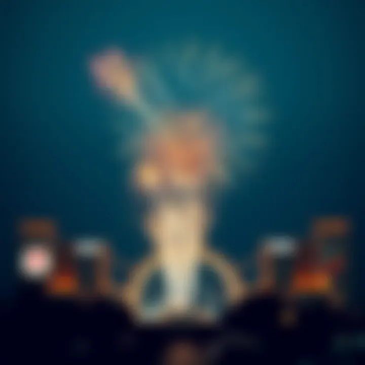 Dazzling fireworks display over Global Village