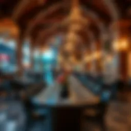 Gourmet dining experience in a vibrant setting