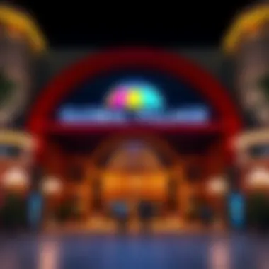 Vibrant entrance of Global Village