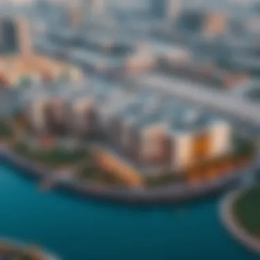 Aerial View of Haven Aldar Aerial view of Haven Aldar showcasing its modern design and surroundings