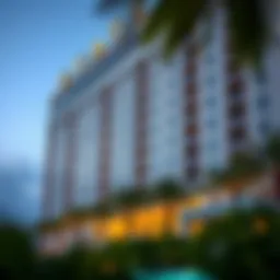 Exterior view of Hyatt Hotel Deira showcasing its stunning architecture