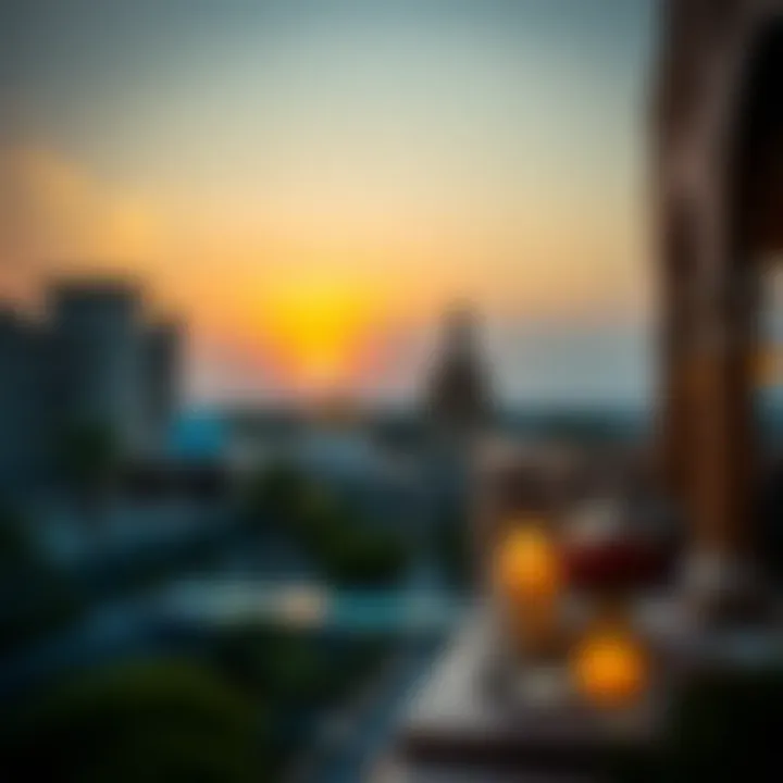 Serene Sunset at Iftar A serene sunset view symbolizing the end of fasting