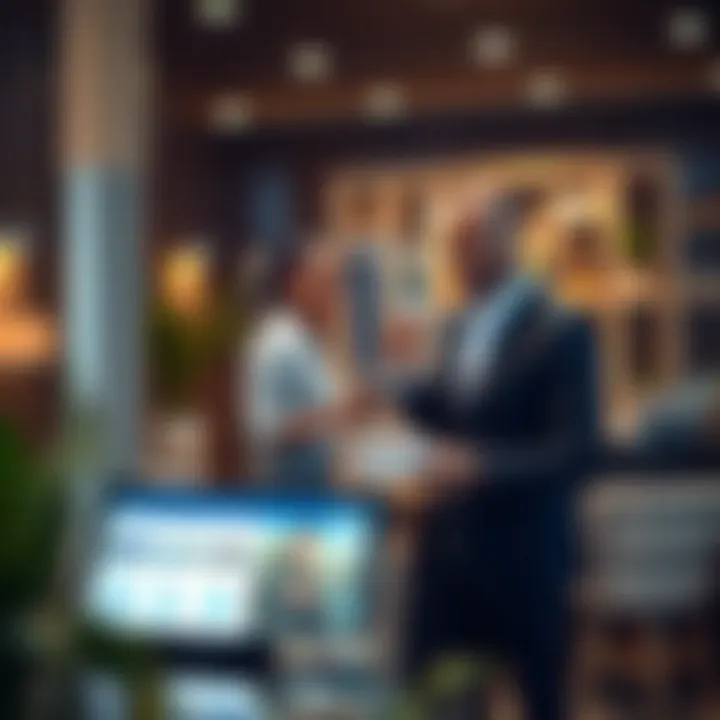Visual representation of the interaction between agents and clients on the DAMAC platform