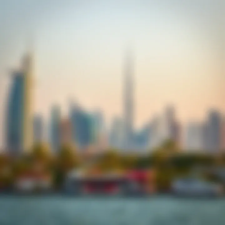 Dubai Skyline with JBR Developments The skyline of Dubai featuring iconic developments by JBR Developer.