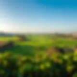 Stunning view of Jumeirah Golf Estate showcasing its lush greens and serene environment