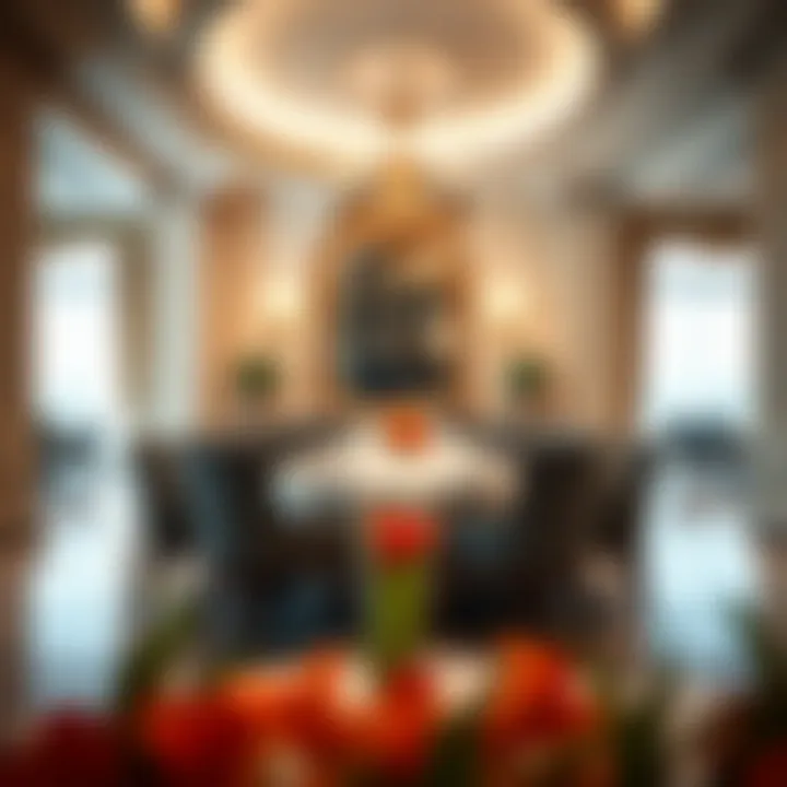 Elegant Dining Area at Khalidia Palace Hotel Elegant dining area within the hotel featuring exquisite decor