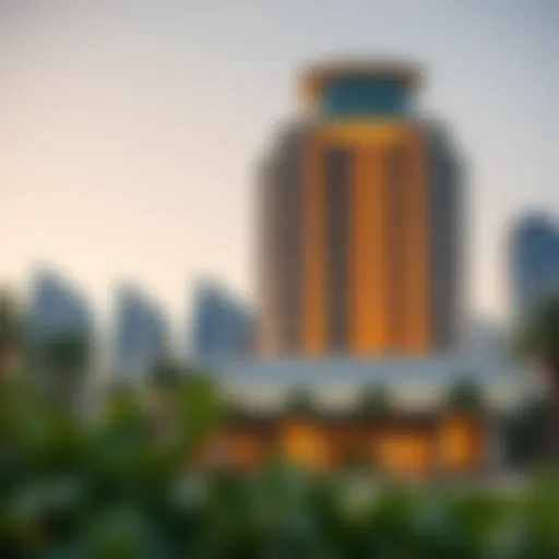 Stunning exterior view of Lake View Tower showcasing its architectural elegance