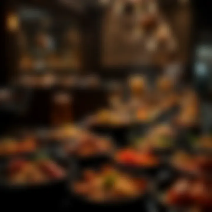 Culinary Diversity on Display A diverse array of gourmet dishes at Last Exit Khawaneej