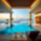 Stunning private pool villa overlooking the Dubai skyline