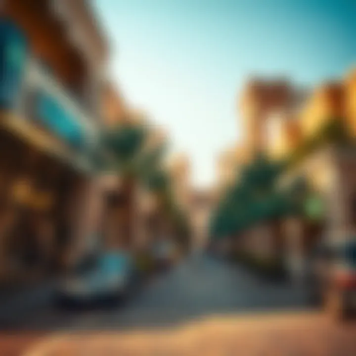 Local amenities and shopping area in Madinat Badr