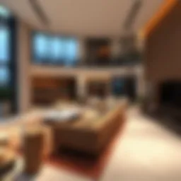 Spacious living area in Marina Vista floor plan