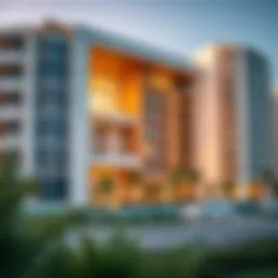 Stunning view of Maryah Vista 2 showcasing modern architecture