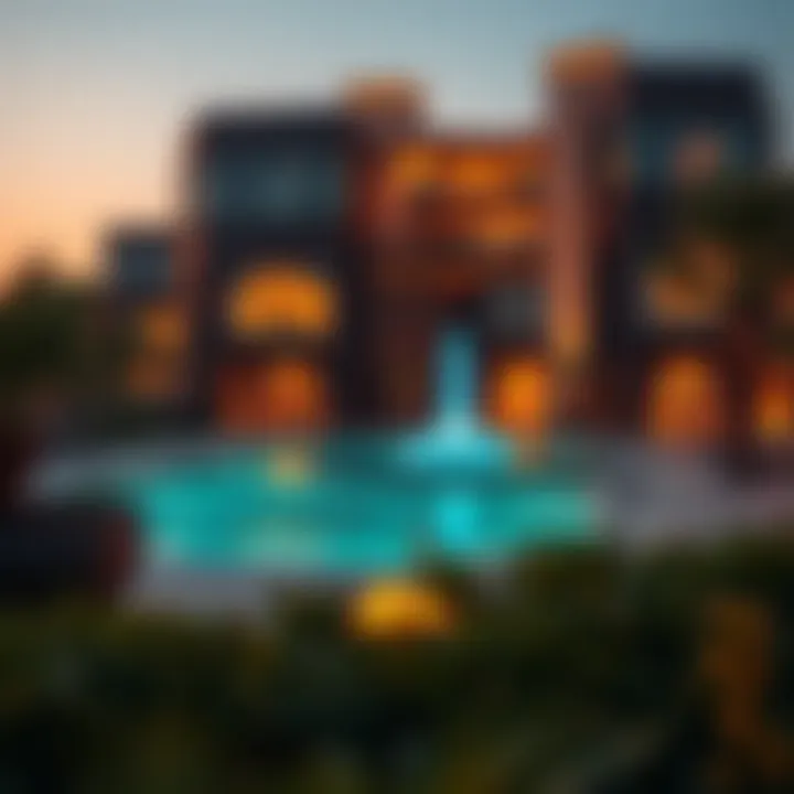 Luxurious lifestyle associated with properties in the center