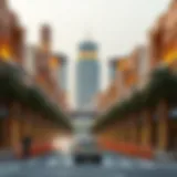 Stunning architecture along Mohammed Bin Zayed Street