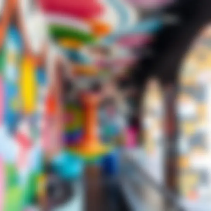 Colorful illusionistic mural showcasing creativity