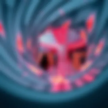 Intriguing perspective art installation