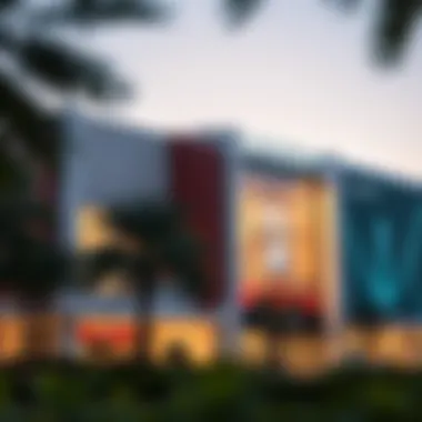 Modern Architecture of Al Quoz Mall Exterior view of Al Quoz Mall showcasing its modern architecture