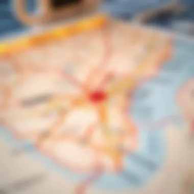 Key Investment Zones in Dubai A map highlighting key investment zones in Dubai