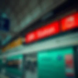 Dubai Metro station with clear signage