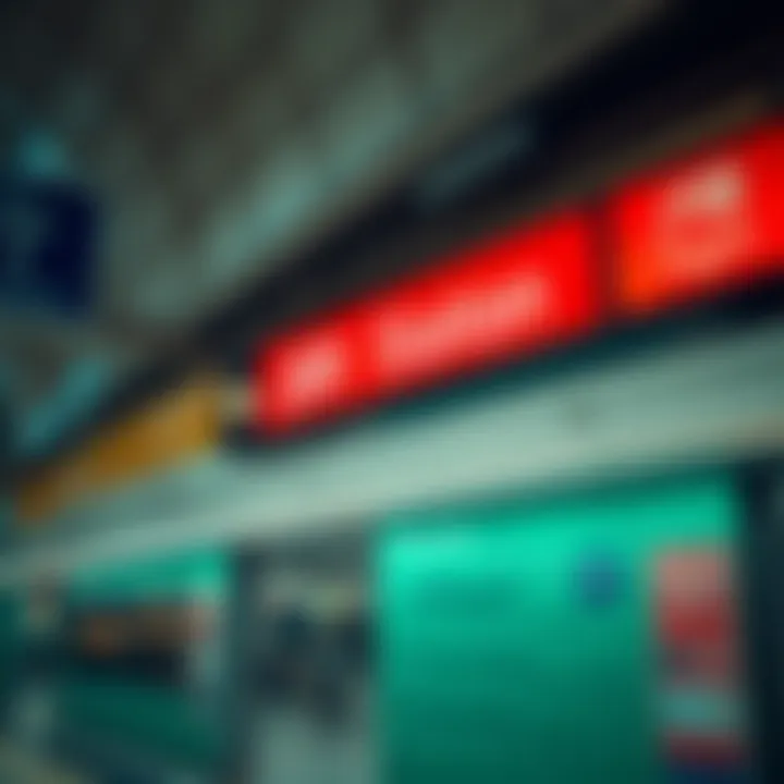 Dubai Metro station with clear signage