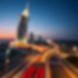 Route Map of the Metro Line from Dubai to Ajman Metro Line Route Map