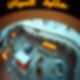 Aerial view of Ibn Battuta Mall parking area