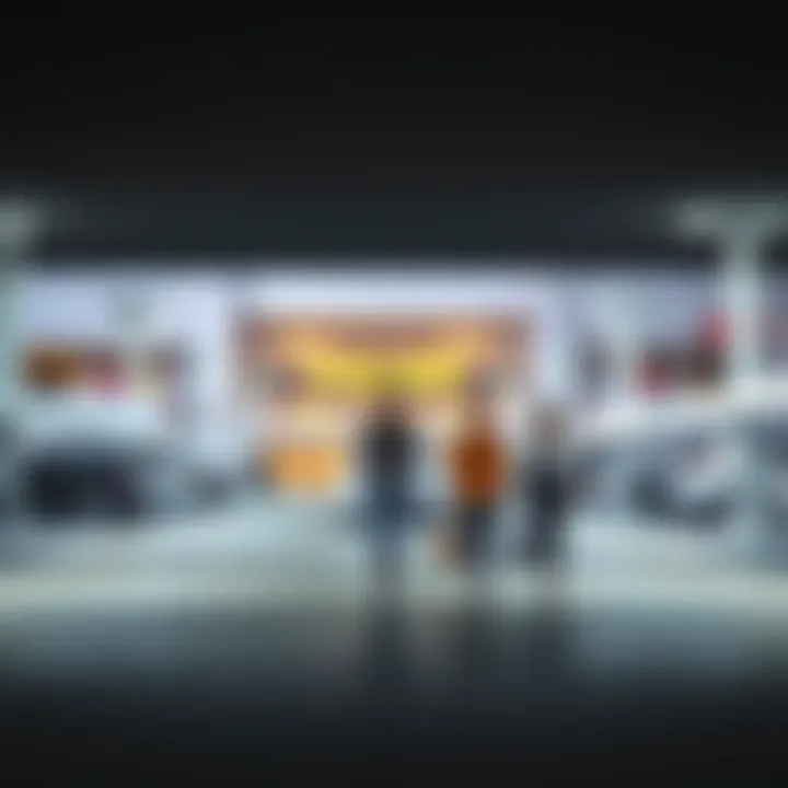 Visitors walking towards Ibn Battuta Mall from the parking lot