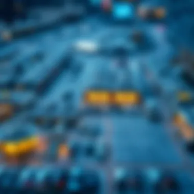 A map depicting the layout of Dubai Mall parking area for easy navigation