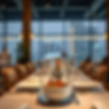 An elegant dining setup reflecting the luxurious ambiance of Dubai restaurants.